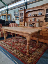 Load image into Gallery viewer, Vintage Farmhouse Scrub Top Pine Dining Table