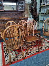 Load image into Gallery viewer, Set Of Six Beech And Elm Windsor Chairs 4+2 - Charlotte Rose Interiors