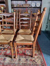 Load image into Gallery viewer, Ladderback Dining Chairs In Ash & Oak Set Of Eight