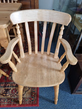 Load image into Gallery viewer, Pine Farmhouse Scrub Top Kitchen Dining Table & Eight Dining Chairs