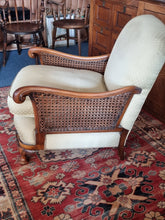Load image into Gallery viewer, Early 20thC Art Deco Mahogany and Cane Bergere Chair