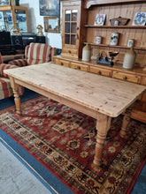 Load image into Gallery viewer, Vintage Farmhouse Scrub Top Pine Dining Table