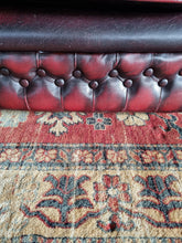 Load image into Gallery viewer, Vintage Highback Three Seater Chesterfield Sofa In Leather