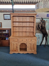 Load image into Gallery viewer, Vintage Pine Dresser With Drawers & Cupboards