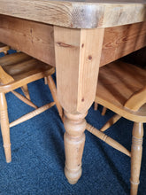 Load image into Gallery viewer, Vintage Pine Farmhouse Scrub Top Dining/Kitchen Table