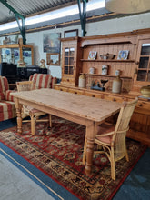 Load image into Gallery viewer, Vintage Farmhouse Scrub Top Pine Dining Table