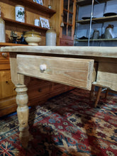 Load image into Gallery viewer, Farmhouse Vintage Scrub Top Pine Dining Table