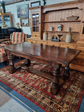 Load image into Gallery viewer, Oak Refectory Table Country Kitchen Farmhouse Table Dining Table