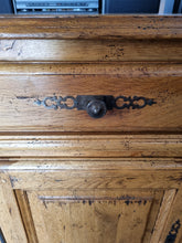 Load image into Gallery viewer, French Oak Farmhouse Extending Dining Table And Chairs With Matching Cupboard - Charlotte Rose Interiors