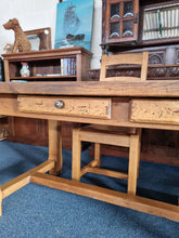 Load image into Gallery viewer, French Oak Farmhouse Extending Dining Table And Chairs With Matching Cupboard - Charlotte Rose Interiors