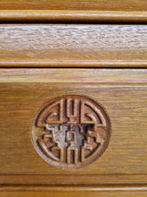 Load image into Gallery viewer, Oak Twin Pedestal Writing Desk