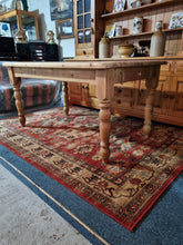 Load image into Gallery viewer, Farmhouse Vintage Scrub Top Pine Dining Table