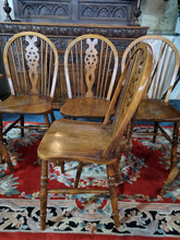 Load image into Gallery viewer, Set Of Six Beech And Elm Windsor Chairs 4+2 - Charlotte Rose Interiors