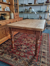 Load image into Gallery viewer, Farmhouse Scrub Top Pine Dining Table