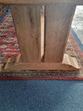 Load image into Gallery viewer, Oak Dining Table and Eight Chairs HUGE