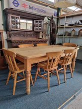 Load image into Gallery viewer, Vintage Pine Farmhouse Scrub Top Dining/Kitchen Table