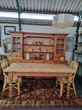 Load image into Gallery viewer, Vintage Farmhouse Scrub Top Pine Dining Table