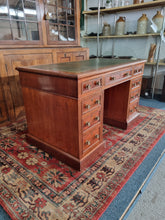 Load image into Gallery viewer, Victorian Mahogany Twin Pedestal Desk Hobbs & Co London