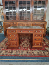 Load image into Gallery viewer, Victorian Mahogany Twin Pedestal Desk Hobbs & Co London
