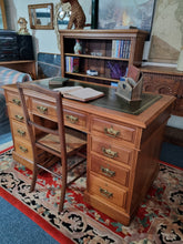 Load image into Gallery viewer, Victorian Mahogany Twin Pedestal Desk