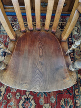 Load image into Gallery viewer, 19th Century Elm Grandfather Chair