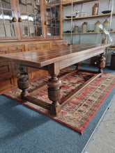 Load image into Gallery viewer, Oak Refectory Dining Table Farmhouse Kitchen Country House Table
