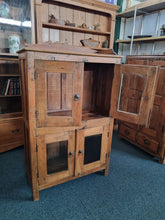 Load image into Gallery viewer, Reclaimed Hardwood Cupboard With Glazed Doors
