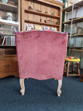 Load image into Gallery viewer, Armchair Upholstered With Decorative Hand Crewel Work
