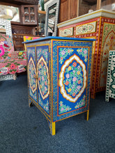 Load image into Gallery viewer, Hand Painted Cabinet/Cupboard Blue Floral