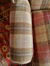 Load image into Gallery viewer, Wing Back Arm Chair In A Tartan Fabric
