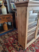 Load image into Gallery viewer, Vintage Old Pine Glazed Wall Cupboard