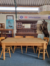 Load image into Gallery viewer, Vintage Pine Farmhouse Scrub Top Dining/Kitchen Table