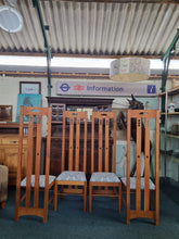 Load image into Gallery viewer, Set Of Four Chairs In The Style Of Charles Rennie Mackintosh - Charlotte Rose Interiors