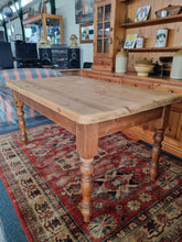 Load image into Gallery viewer, Farmhouse Scrub Top Pine Dining Table