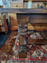 Load image into Gallery viewer, Oak Refectory Table Country Kitchen Farmhouse Table Dining Table