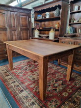 Load image into Gallery viewer, Vintage Oak Farmhouse Kitchen Dining Table