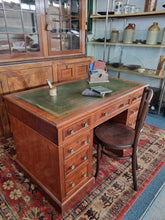 Load image into Gallery viewer, Victorian Mahogany Twin Pedestal Desk Hobbs & Co London