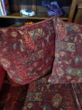 Load image into Gallery viewer, Antique Edwardian Red Leather And Upholstered Sofa