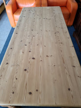 Load image into Gallery viewer, Vintage Farmhouse Scrub Top Pine Dining Table With Three Drawers - Charlotte Rose Interiors