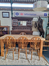 Load image into Gallery viewer, Vintage Substantial Pine Farmhouse Scrub Top Dining/Kitchen Table