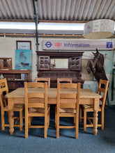 Load image into Gallery viewer, Vintage Pine Farmhouse Scrub Top Dining/Kitchen Table