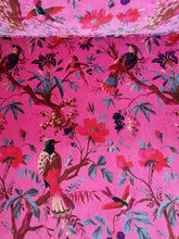 Load image into Gallery viewer, Large Velvet Sofa Upholstered In A Bird Of Paradise Velvet Fabric