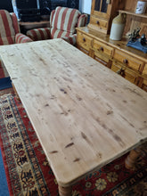 Load image into Gallery viewer, Vintage Farmhouse Scrub Top Pine Dining Table