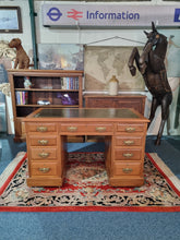Load image into Gallery viewer, Victorian Mahogany Twin Pedestal Desk