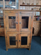 Load image into Gallery viewer, Reclaimed Hardwood Cupboard With Glazed Doors