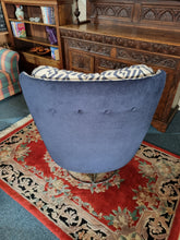 Load image into Gallery viewer, Mid Century Swivel Ascent Armchair, On Chromium Plated Tubular Base