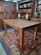 Load image into Gallery viewer, Vintage Oak Farmhouse Kitchen Dining Table
