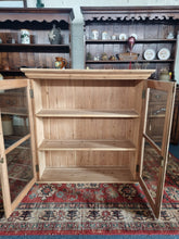 Load image into Gallery viewer, Vintage Old Pine Glazed Wall Cupboard