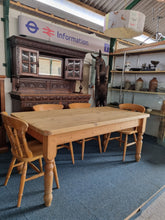 Load image into Gallery viewer, Vintage Pine Farmhouse Scrub Top Dining/Kitchen Table