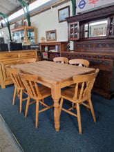 Load image into Gallery viewer, Scrub Top Farmhouse Dining/Kitchen Table - Charlotte Rose Interiors